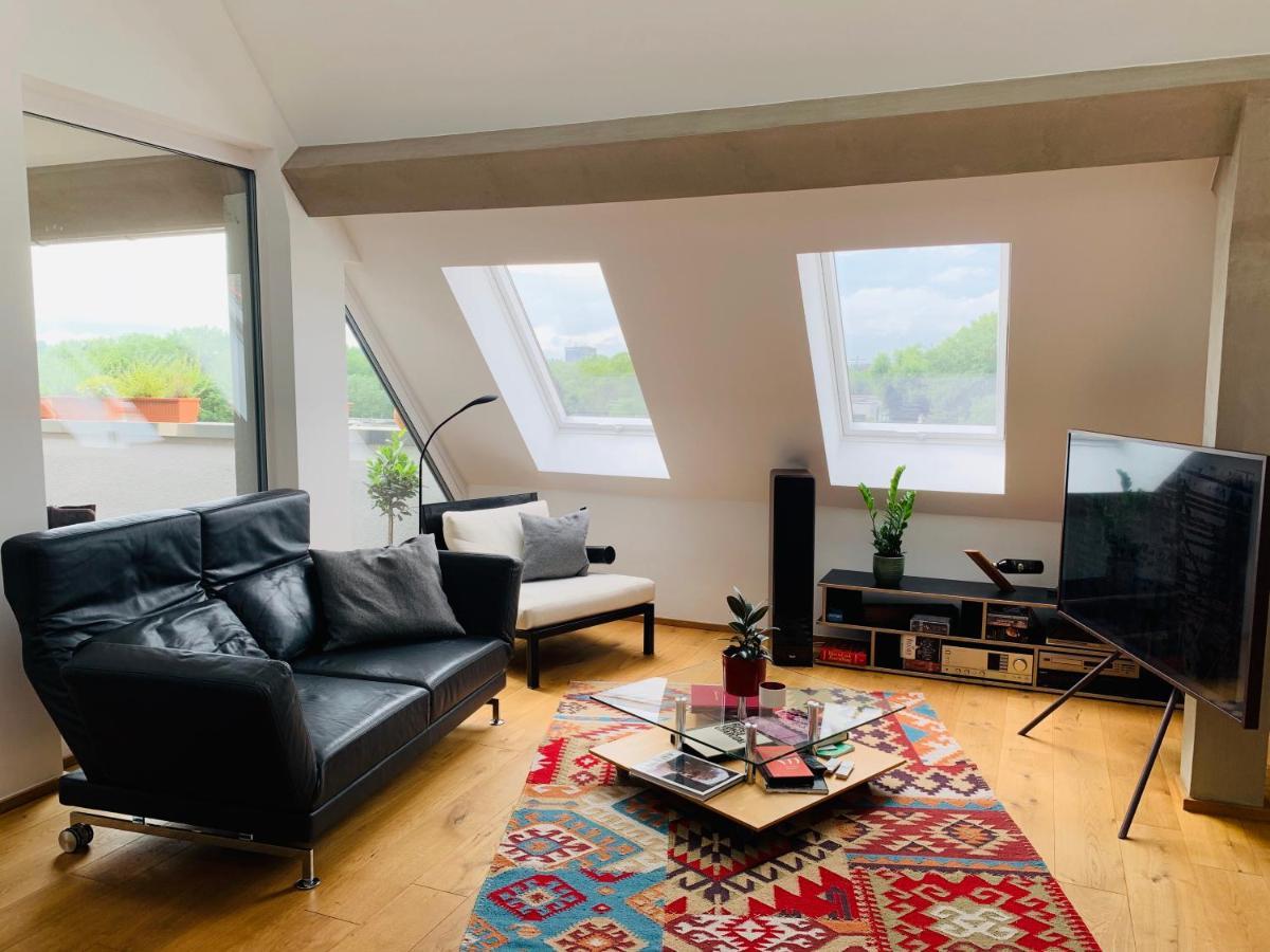 Exklusives Penthouse Im Ehemaligen Bunker Apartment Хановер Екстериор снимка
